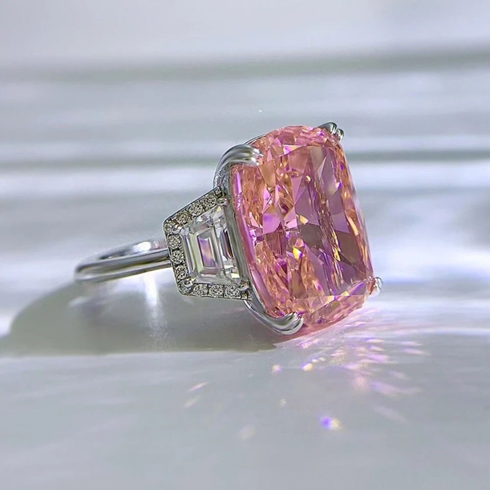 12ct Pink Sapphire Ring - Picture 12 of 16